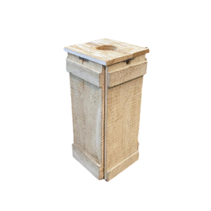 Afvalbak steigerhout 120 liter