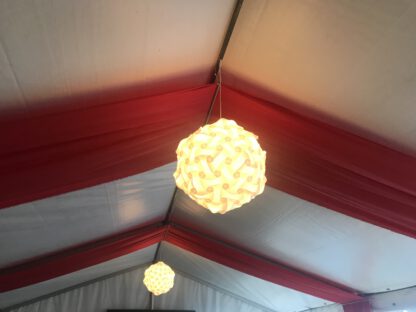 Decoratiestof Rood 10x1 meter - Afbeelding 6