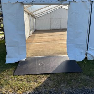 Oploop voor overgang naar systeem-/zwaarlastvloer 2m breed