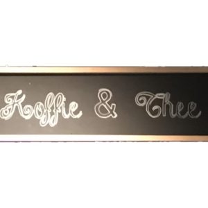 Krijtbord "hangend" 30x100cm