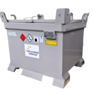 Externe brandstoftank 400 liter (dubbelwandige IBC)
