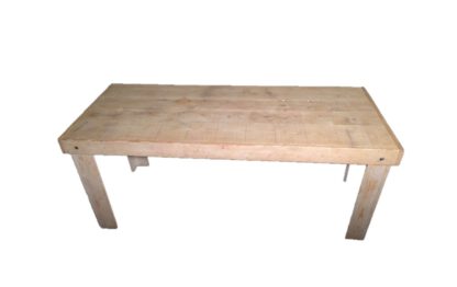 Steigerhouten zittafel 200x80cm whitewash