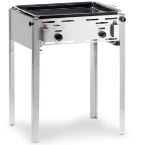 Gas bbq met bakplaat