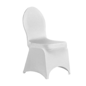 Witte stoelhoes voor stapelstoel