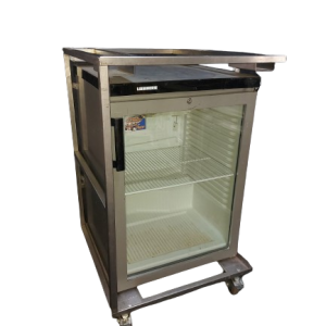 Koelkast tafelmodel glazen deur