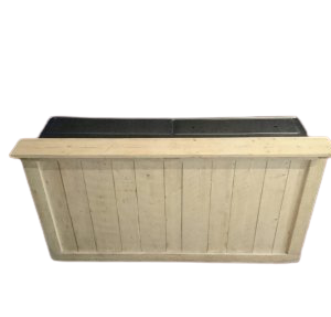 Bar steigerhout 2x0.8m met lekblad groot