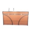 Bar Industrial 2x0.8m met spoelbak en lekblad