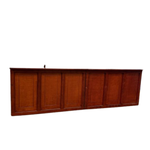 Bar mahonie 4x0.8m met tap en spoelbak