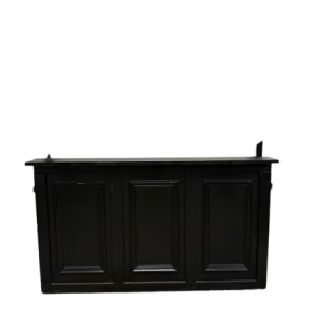 Bar zwart 2x0.8m met balie