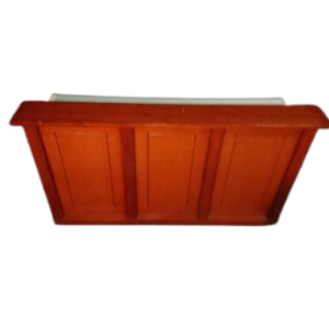 Bar mahonie 2x0.8m met lekblad groot