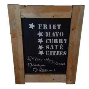 Krijtbord / schoolbord A3 formaat