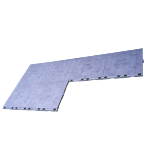 Tentvloer grijs gelegd per m²