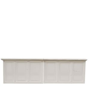 Bar wit 4x0.8m met balie