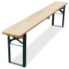 Bierbank hout 220x25x48cm (klapbank)