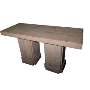 Statafel 80x200cm steigerhout/whitewash