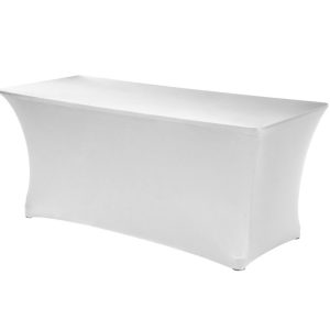 Buffetrok/Tafelrok stretch Wit (polyester)