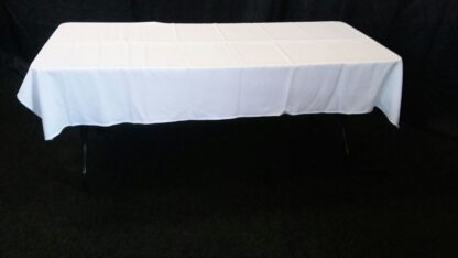 Tafelkleed 130x220cm Wit polyester (voor tafel 76x183cm)