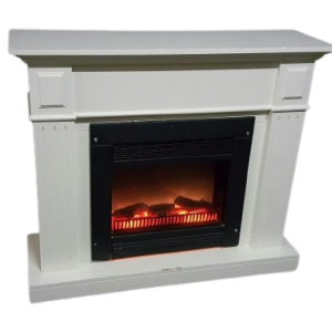 Witte vrijstaande sfeerhaard (incl schouw)