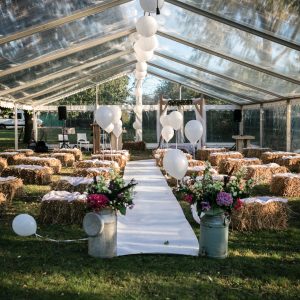 Tafeldecoratie 1 heliumballon (incl. lint en voetje) kleur n.t.b.