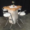 Barkruk wit skai, chrome frame - Afbeelding 8