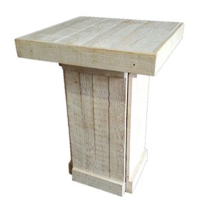 Statafel vierkant 80x80cm steigerhout/whitewash