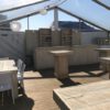 Statafel vierkant 80x80cm steigerhout/whitewash - Afbeelding 9