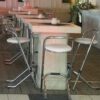 Statafel vierkant 80x80cm steigerhout/whitewash - Afbeelding 7