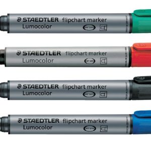 Set van 4 markers t.b.v. flip-over (niet geschikt voor whiteboard)