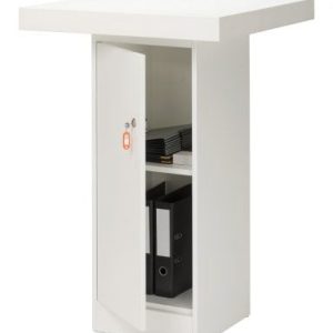 Bartafel / Statafel met deur Wit