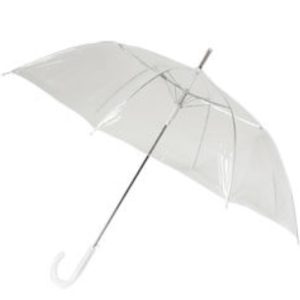 Set paraplu doorzichtig 10 stuks
