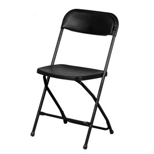 Klapstoel Zwart (zwart frame)