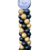Zwart Gouden ballon pilaar (duurzaam)