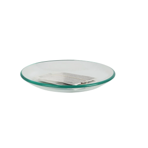 Theezakjeshouder glas (schotel) 10cm