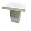 Zittafel modern wit 75x75 cm