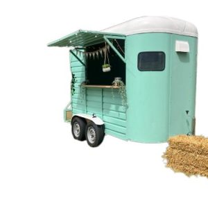 Foodtruck "trailer" mint groen  excl. schoonmaakkosten
