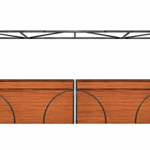 Bar Industrial 4x0.8m met balie