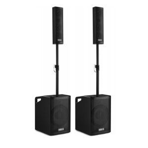 Geluid set 2x top en 2x subwoofer  incl. microfoon