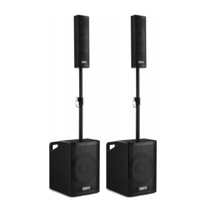 Geluid set 2x top en 2x subwoofer  incl. microfoon