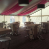 Decoratiestof Fuchsia-roze opgehangen in 6 hoekige pagodetent - Afbeelding 3