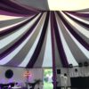 Decoratiestof Paars opgehangen in 6 hoekige pagodetent - Afbeelding 2