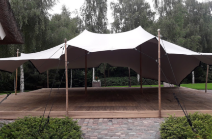 Stretchtent / Free-form tent  10x10 m