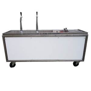 Barmeubel 2 meter met spoelbak en dubbele tap