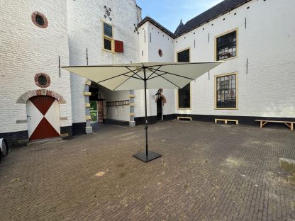 Parasol vierkant 3x3m "off white" - Afbeelding 3