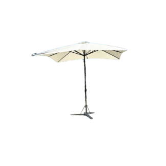Parasol vierkant 3x3m "off white"