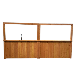 Bar Marc 4x0.8m met tap en spoelbak