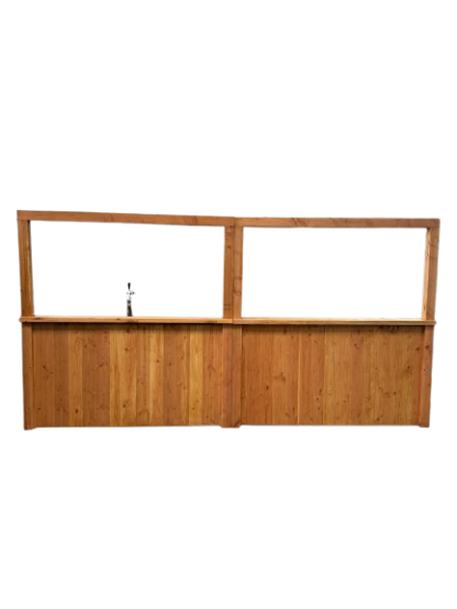 Bar Marc 4x0.8m met tap en spoelbak