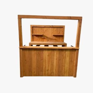 Douglas bar "Marc" met spoelbak, lekblad en achterkast