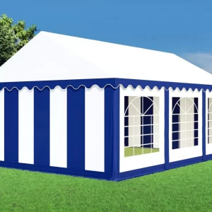 Luxe partytent 4x6 meter (zand/wit)