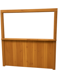 Douglas bar "Marc" 4 mtr. met spoelbak en lekblad