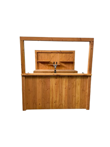 Douglas bar "Marc" 4 mtr. met tap, spoelbak en achterkast